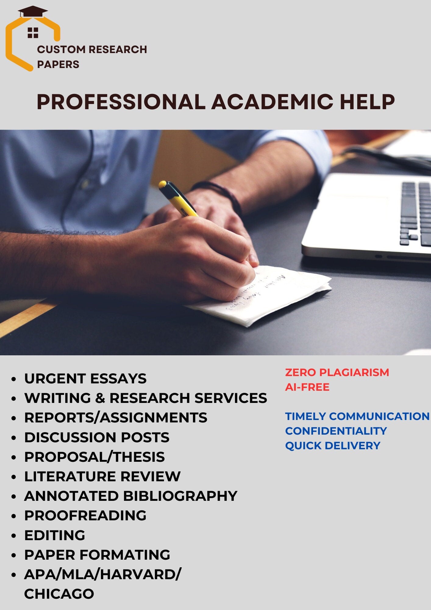 Professional Academic Writing and Research Services - Research Papers, Essay Writing Service, Online Courses Help, Urgent Essays, Editing