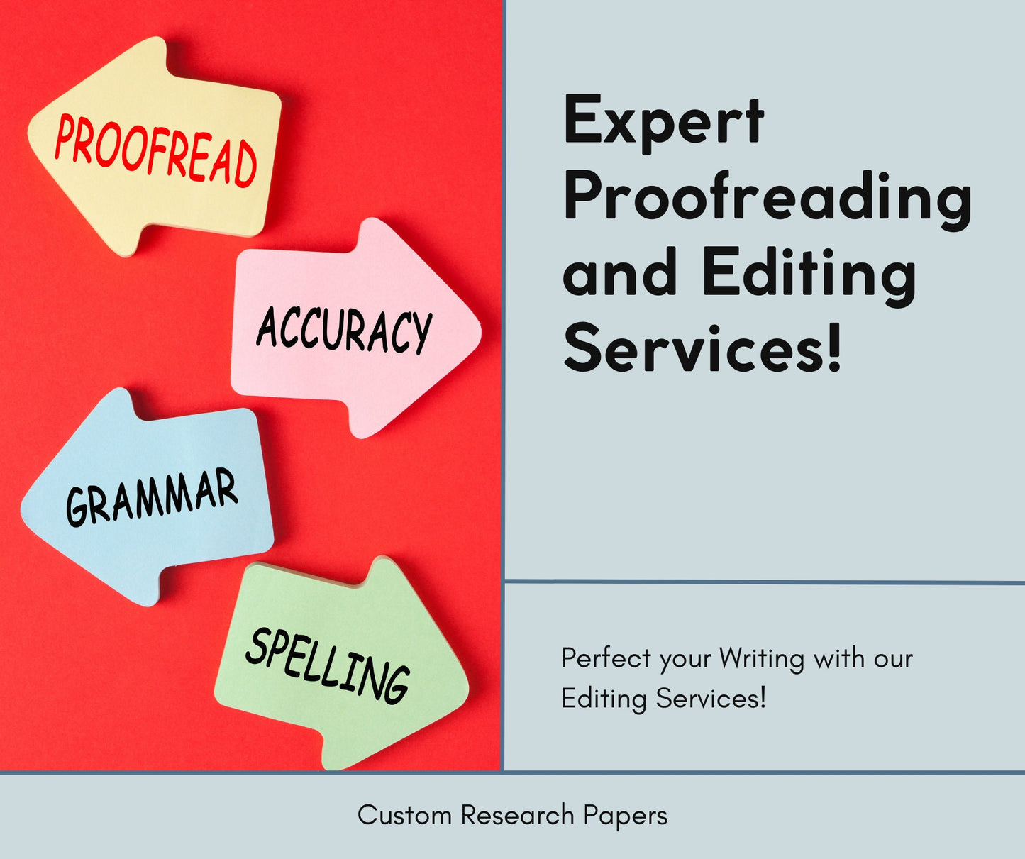 Proofreading and Editing, Research Paper Revision, Research Paper Formatting,